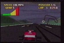 une photo d'Ã©cran de Checkered Flag sur Atari Jaguar